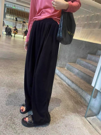 舒服到當居家睡褲也可以的寬褲 470  Y303725